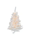 Northlight 3' Pre-lit Snow White Artificial Christmas Tree In White