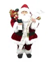 Northlight Standing Santa Claus Holding A Naughty Christmas Figurine