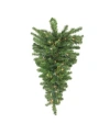 Northlight 30" Pre-lit Canadian Pine Artificial Christmas Teardrop Door Swag In Green