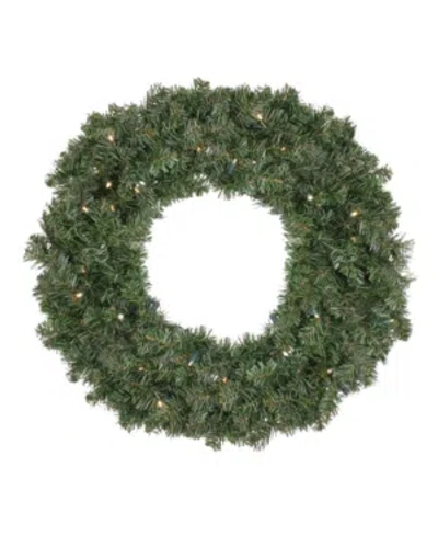 Northlight 30" Pre-lit Led Canadian Pine Artificial Christmas Wreath In Green