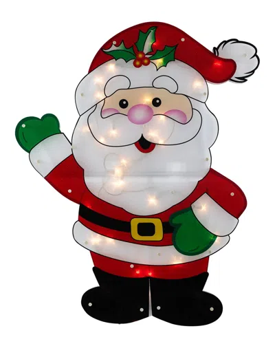 Northlight 30.5in Lighted 2 Dimensional Santa Claus Christmas Display In Red
