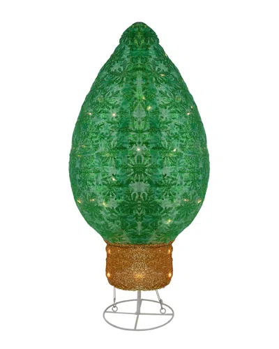 Northlight 30in Green Led Lighted Retro Light Bulb Outdoor Christmas Display