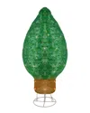 Northlight 30in Green Led Lighted Retro Light Bulb Outdoor Christmas Display In Green