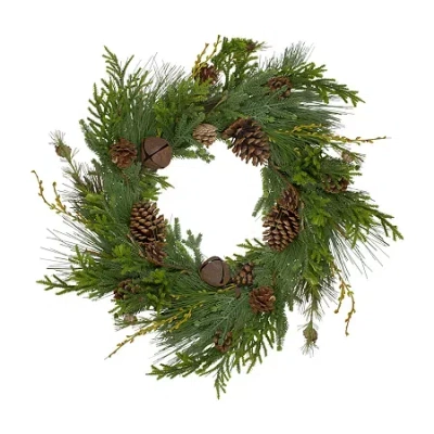 Northlight 30in Pinecone Unlit Wreath In Multi