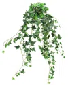 Northlight 30in Variegated Ivy Artificial Hanging Floral Bush In Green