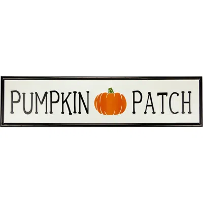 Northlight 31.5in Pumpkin Patch Metal Autumn Wall Džcor In White