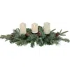 Northlight 32" Artificial Mixed Pine And Pine Cones Christmas Candle Holder Centerpiece In Green