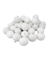 Northlight 32 Count Winter-finish Shatterproof Christmas Ball Ornaments In White