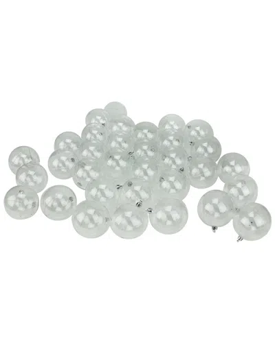 Northlight 32ct Clear Shatterproof Shiny Christmas Ball Ornaments