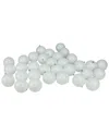 Northlight 32ct Shiny Winter White Shatterproof Christmas Ball Ornaments