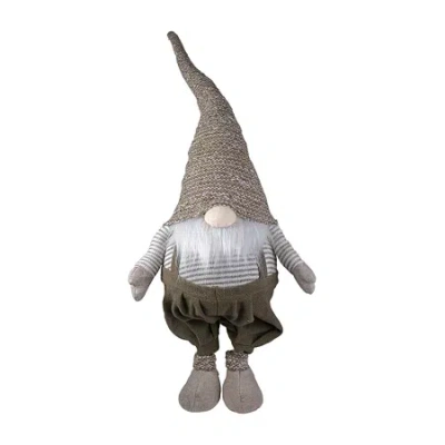 Northlight 34" Tall Standing Swaying Gnome Christmas Gnome In Gray