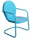 Northlight 34in Outdoor Retro Metal Tulip Armchair