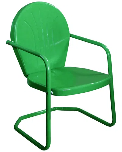 Northlight 34in Outdoor Retro Tulip Steel Armchair