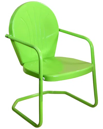 Northlight 34in Outdoor Retro Tulip Steel Armchair