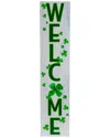 NORTHLIGHT NORTHLIGHT 35.75IN SHAMROCKS WELCOME ST. PATRICK'S DAY WALL SIGN