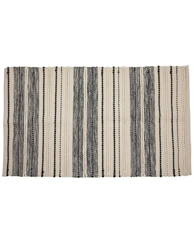 Northlight 3.5x2.25ft Twisted Textured Handloom Woven Outdoor Throw Rug