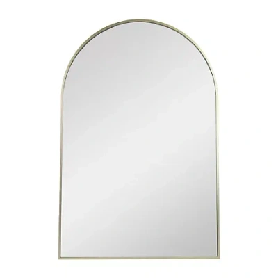 Northlight 36" Gold Framed Modern Arched Wall Mirror