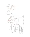 Northlight 36" Lighted Standing Reindeer Silhouette Outdoor Christmas Decor In White