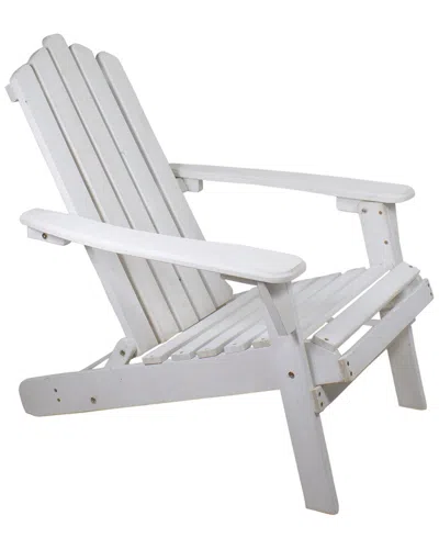 Northlight 36in Classic Folding Wooden Adirondack Chair