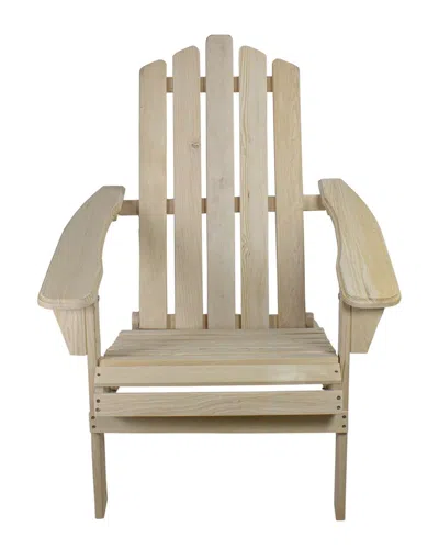 Northlight 36in Classic Folding Wooden Adirondack Chair In Brown