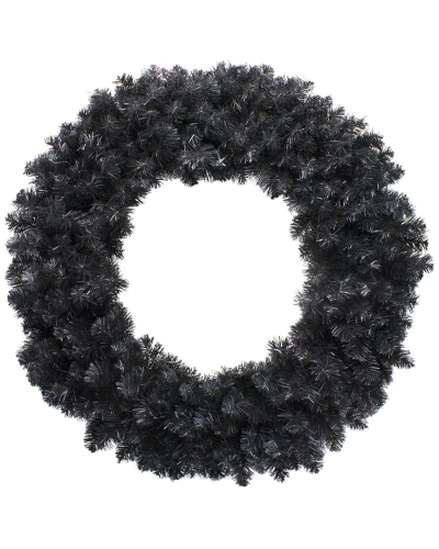 Northlight 36in Colorado Spruce Artificial Halloween Wreath In Black