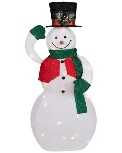 Northlight 36in Led Lighted Animated Hat Tipping Snowman Christmas Figure