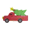 Northlight 36in Led Lighted Red Truck With Tree Christmas Yard Art In Multi