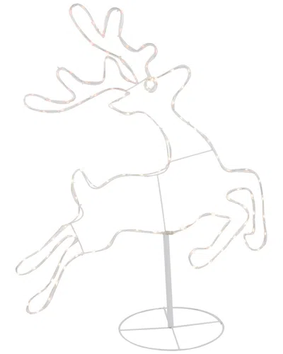 Northlight 36in Lighted Running Reindeer Silhouette Outdoor Display In White