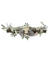 Northlight 36" Neutral Colored Pumpkin And Pine Cones Fall Harvest Swag In Green