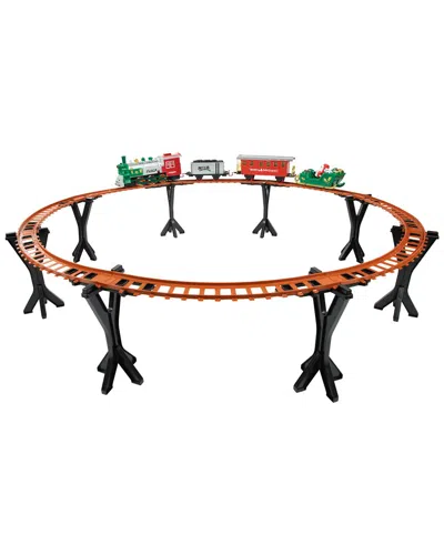Northlight 36pc Battery Operated Lighted & Animated Train Set In Red