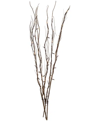 Northlight 39" Light Emitting Diode (led) Lighted Natural Branch Bundle Christmas Decoration Warm Lights In Brown