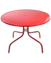 Northlight 39.25in Outdoor Retro Metal Tulip Dining Table