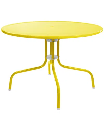 Northlight 39.25in Outdoor Retro Metal Tulip Dining Table