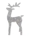 Northlight 39.5in Led Lighted Silver Glitter Reindeer Outdoor Display In Silver