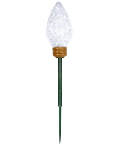 Northlight 3ct Clear Led Jumbo C9 Bulb Christmas Pathway Markers In Green