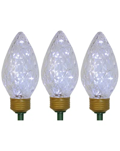 Northlight Led Jumbo Bulb Christmas Pathway Marker Lawn Stakes In Clear