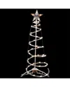 Northlight 3ft Lighted Spiral Cone Tree Outdoor Christmas Display In White