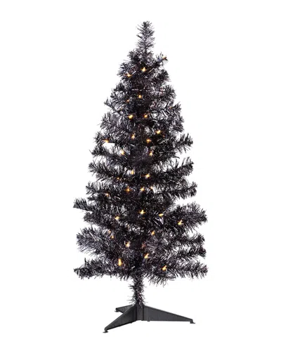 Northlight 3ft Pre-lit Artificial Tinsel Halloween Tree In Multi