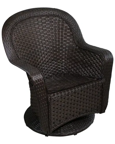 Northlight 3pc Resin Wicker Outdoor Patio Furniture Set In Brown