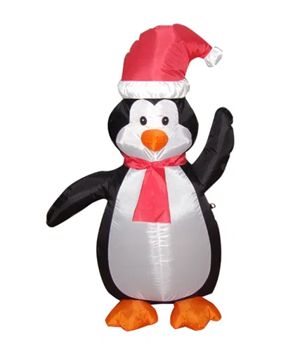 Northlight 4' Airblown Inflatable Festive Penguin Lighted Christmas Yard Art Decorations