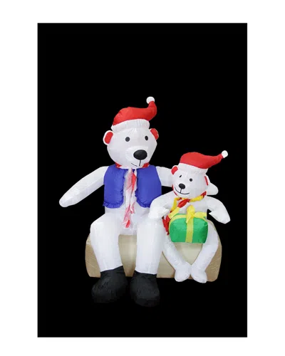 Northlight 4' Inflatable Polar Bear Family Lighted Christmas Yard Art Decoration