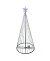 Northlight 4' Multi-color Led Lighted Show Cone Christmas Tree Outdoor Decoration In Multi