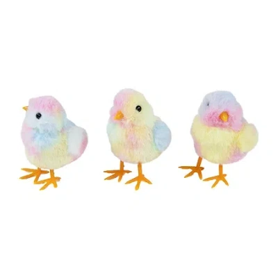 Northlight 4" Tie Dye Plush Chick Easter Figurine In Multi