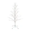 Northlight 4' White Cascade Twig Tree Outdoor Decoration Clear Lights Christmas Yard Art In White