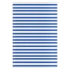 Northlight 4x6ft Striped Rectangular Outdoor Area Rug In Blue