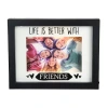 Northlight 4" X 6" Led "life Is Better With Friends" Matted Lighted Digital Frame In Black