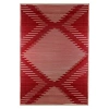 Northlight 4' X 6' Red And Beige Southwestern Pattern Rectangular Outdoor Area Rug In Red