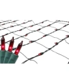 Northlight 4' X 6' Red Mini Incandescent Christmas Net Lights In Red