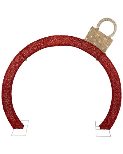 Northlight 4.25ft Led Lighted Ornament Arch Outdoor Christmas Display In Red