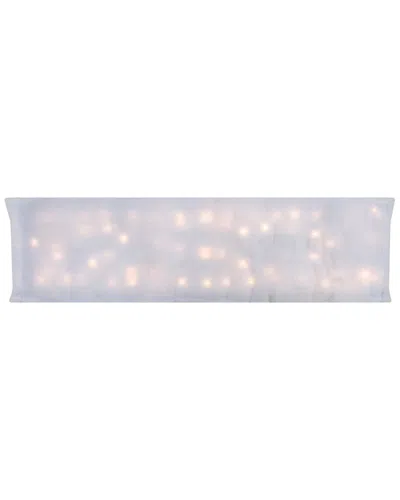 Northlight 42in Led Lighted Battery Operated Christmas Snow Blanket - Warm White Lights